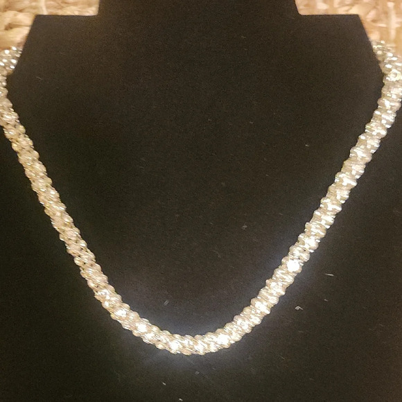 Sophisticated Silver Women's Necklace - Picture 2 of 7